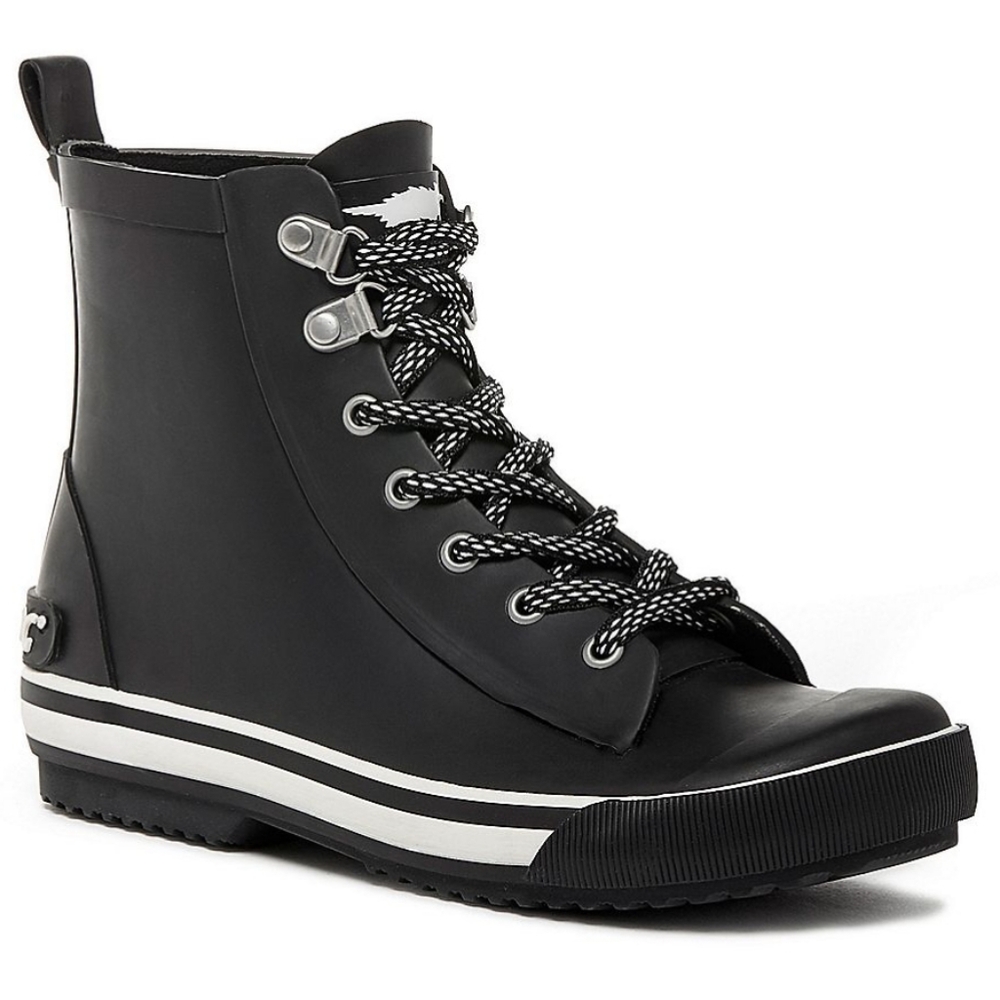 Rocket Dog Black Women's Lace-Up Rain Boots
